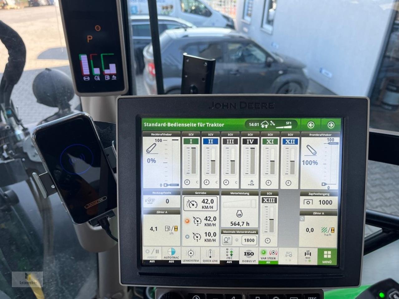 Traktor типа John Deere 6195 R, Gebrauchtmaschine в Neuhof - Dorfborn (Фотография 10)