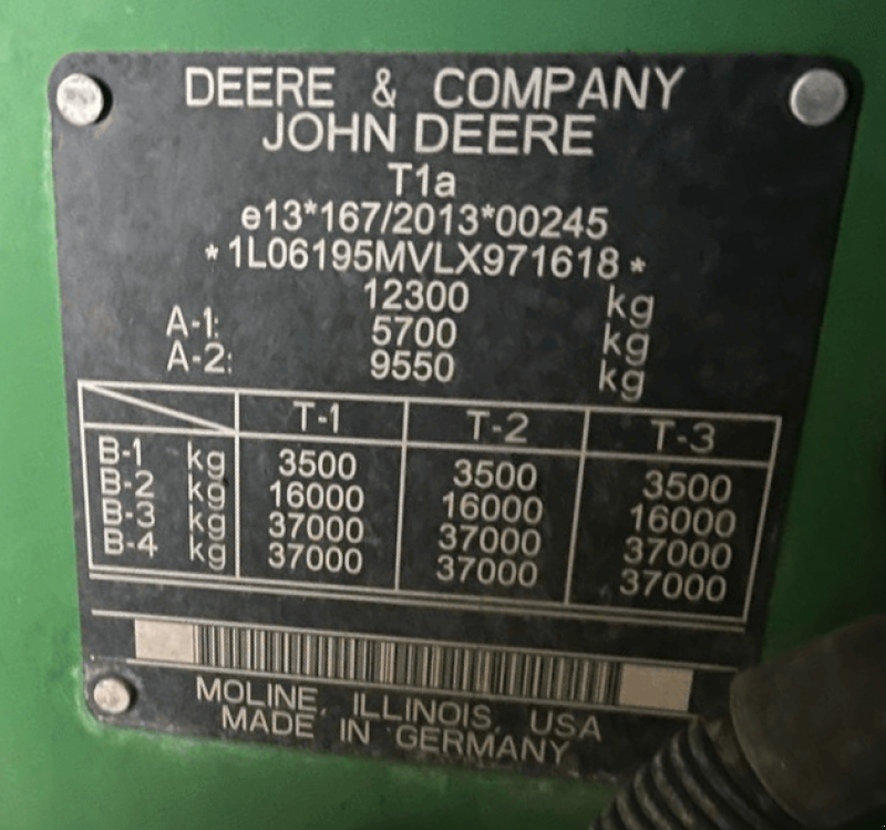 Traktor типа John Deere 6195M, Gebrauchtmaschine в SAINT-GERMAIN DU PUY (Фотография 8)