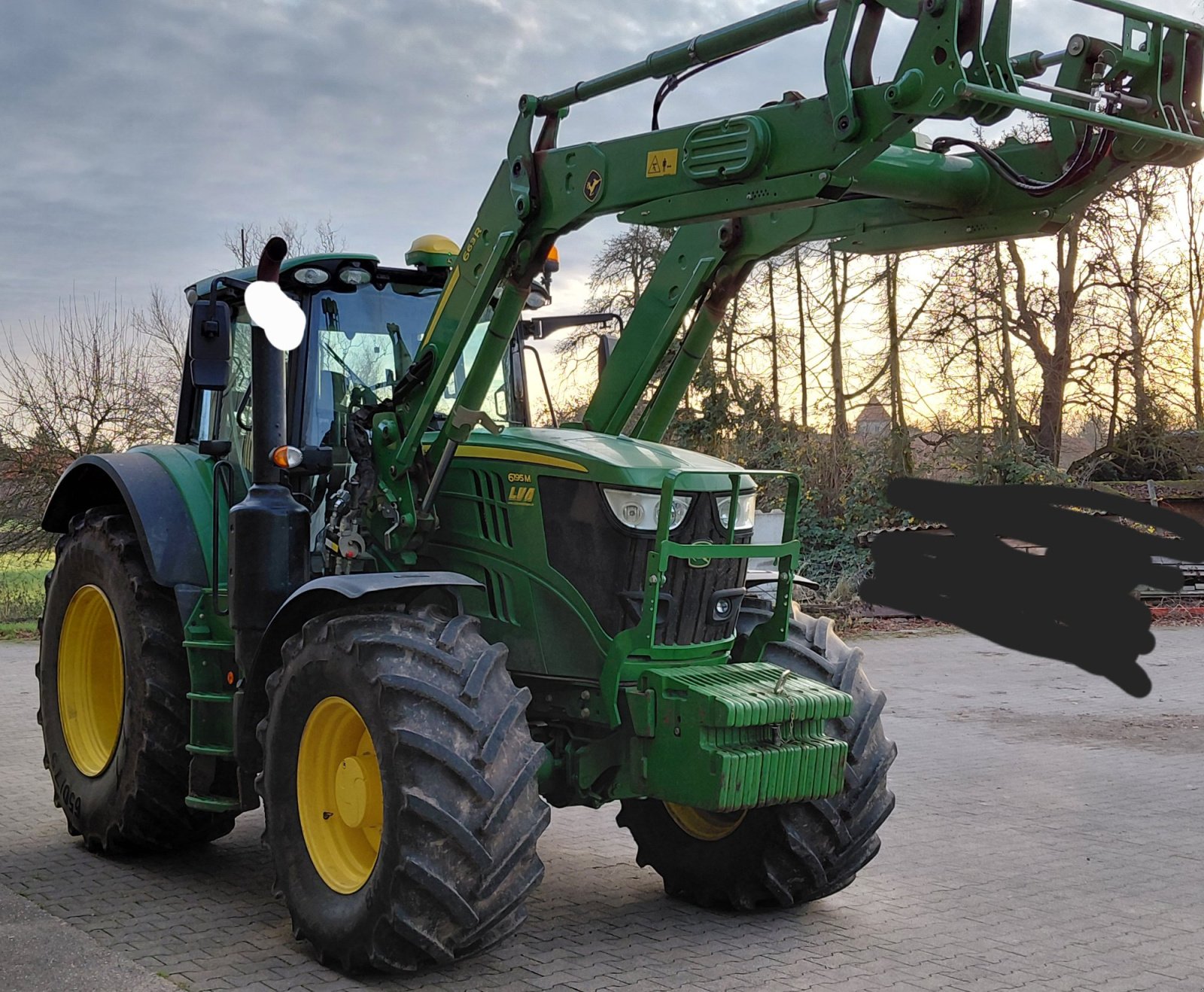 Traktor типа John Deere 6195M, Gebrauchtmaschine в Wolfenbüttel (Фотография 7)