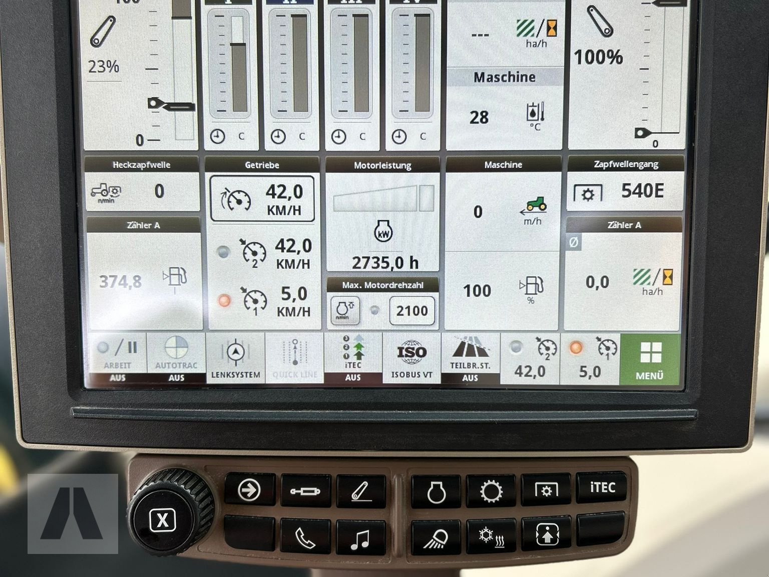 Traktor Türe ait John Deere 6195R 6195 R, Gebrauchtmaschine içinde Regensburg (resim 7)