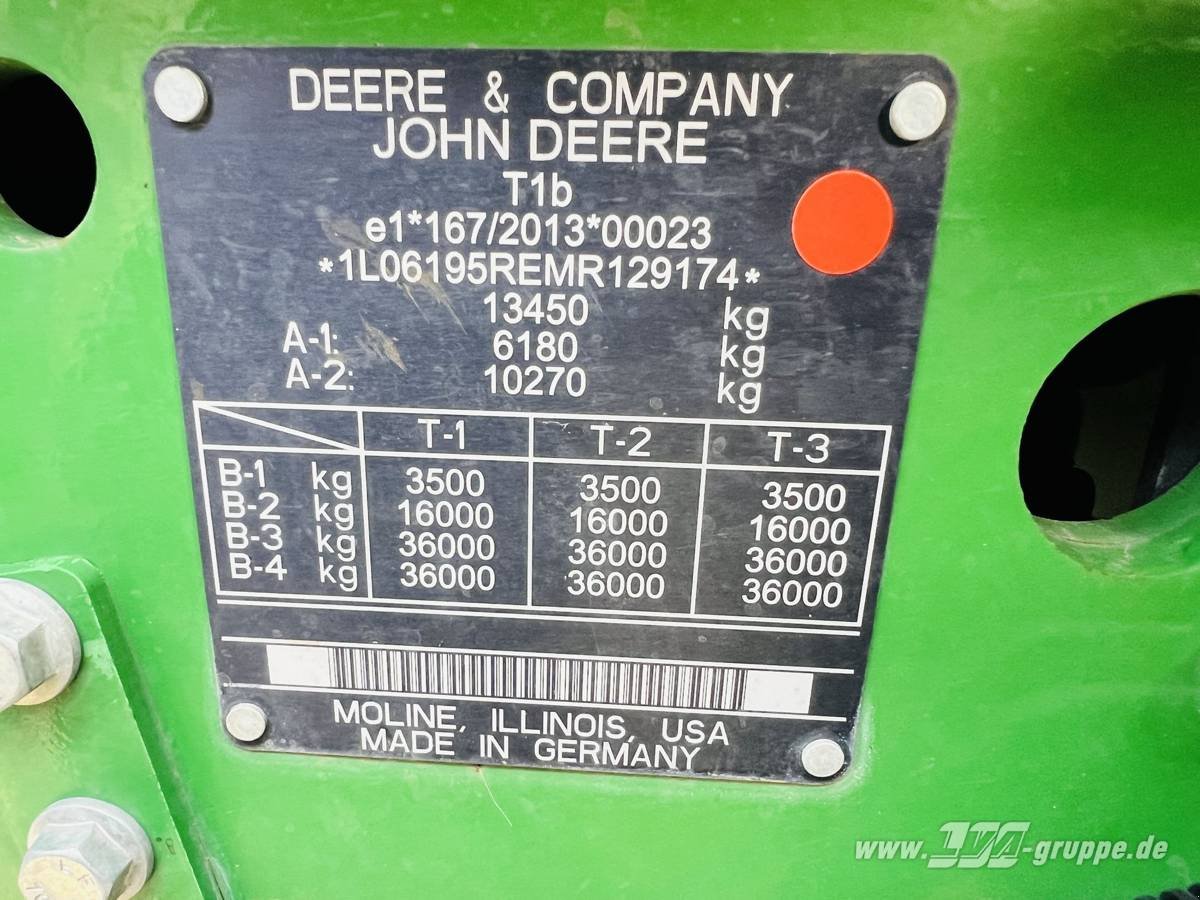 Traktor van het type John Deere 6195R CommandPro, Gebrauchtmaschine in Sülzetal OT Altenweddingen (Foto 18)