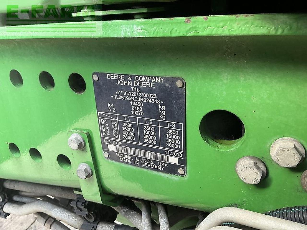Traktor van het type John Deere 6195r tractor (st24010), Gebrauchtmaschine in SHAFTESBURY (Foto 12)