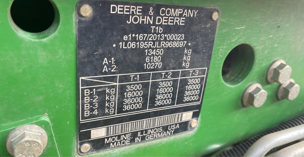 Traktor des Typs John Deere 6195R, Gebrauchtmaschine in COULVAIN (Bild 2)