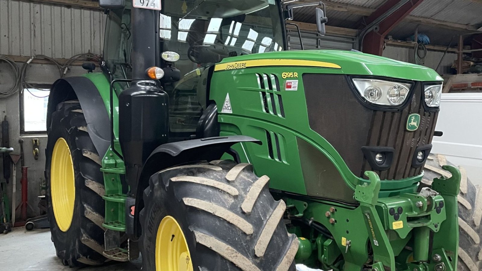 Traktor типа John Deere 6195R, Gebrauchtmaschine в Aabenraa (Фотография 2)