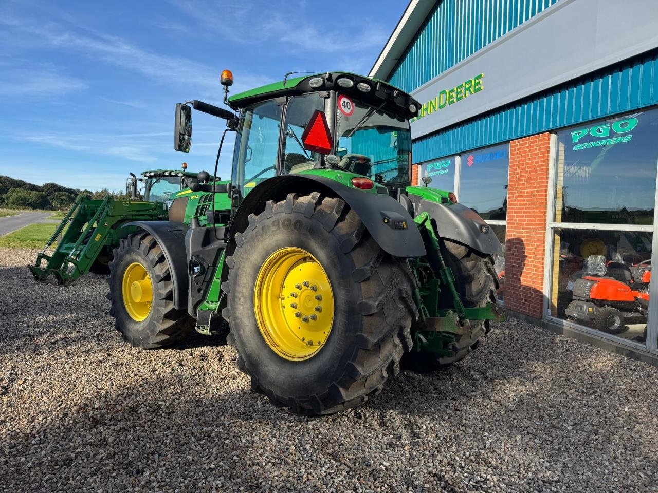 Traktor Türe ait John Deere 6195R, Gebrauchtmaschine içinde Videbæk (resim 4)