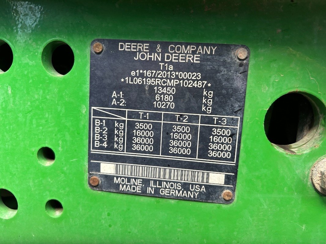 Traktor typu John Deere 6195R, Gebrauchtmaschine w Sittensen (Zdjęcie 8)