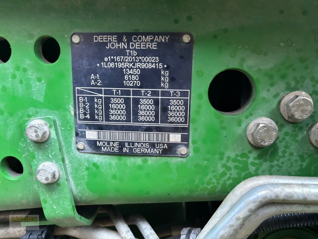 Traktor типа John Deere 6195R, Gebrauchtmaschine в Ahaus (Фотография 16)