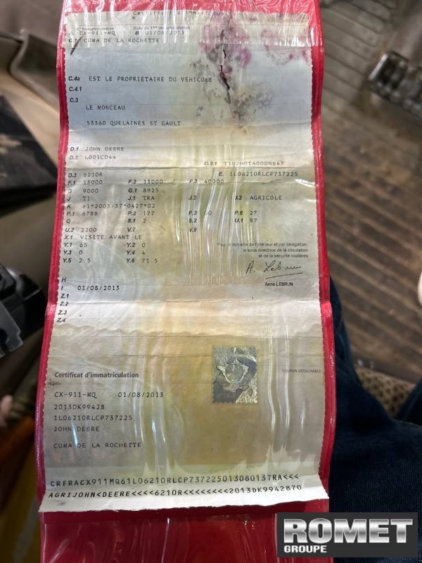 Traktor del tipo John Deere 6210R, Gebrauchtmaschine en Gennes sur glaize (Imagen 8)