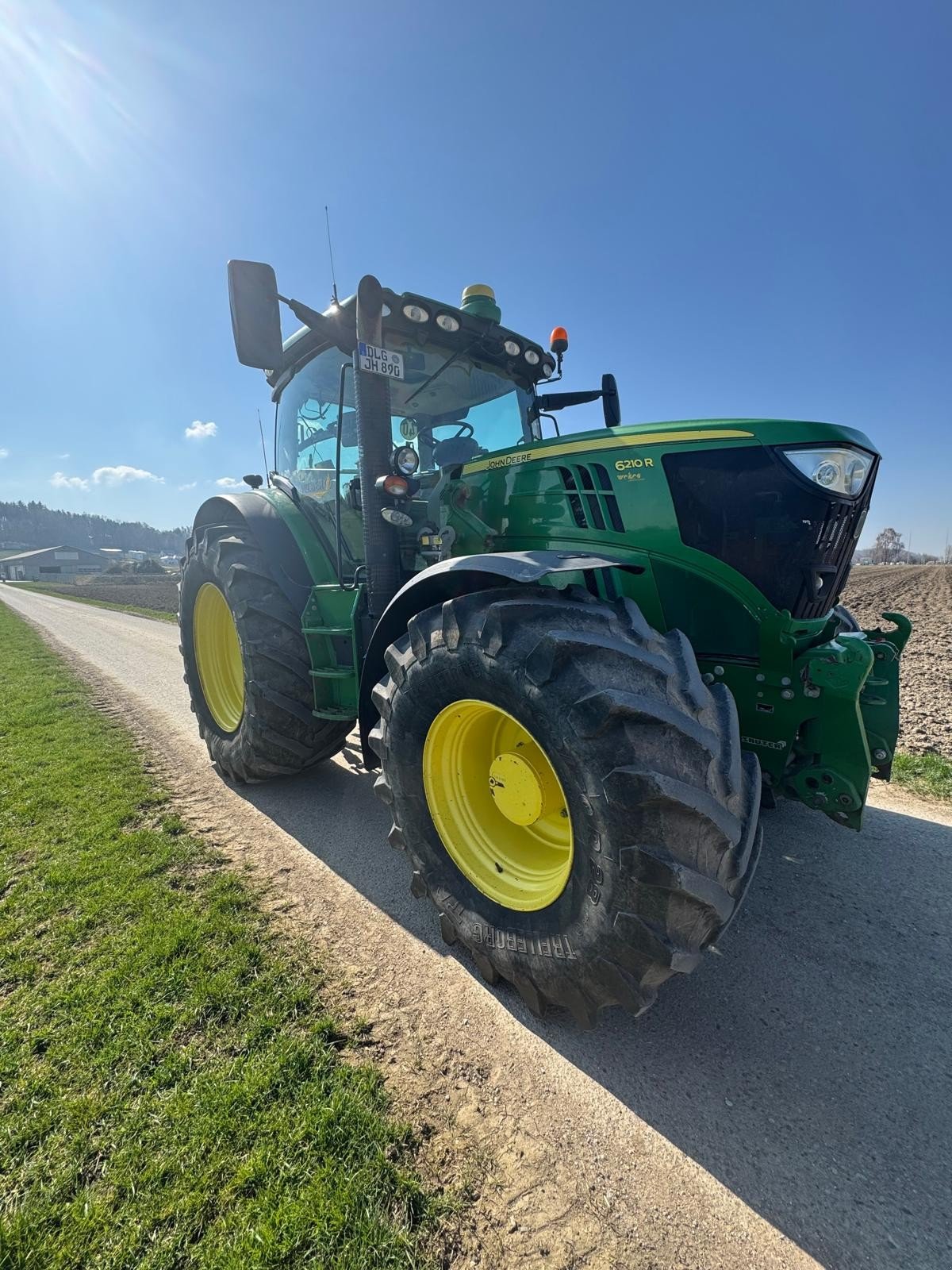 Traktor Türe ait John Deere 6210R, Gebrauchtmaschine içinde Aislingen (resim 2)