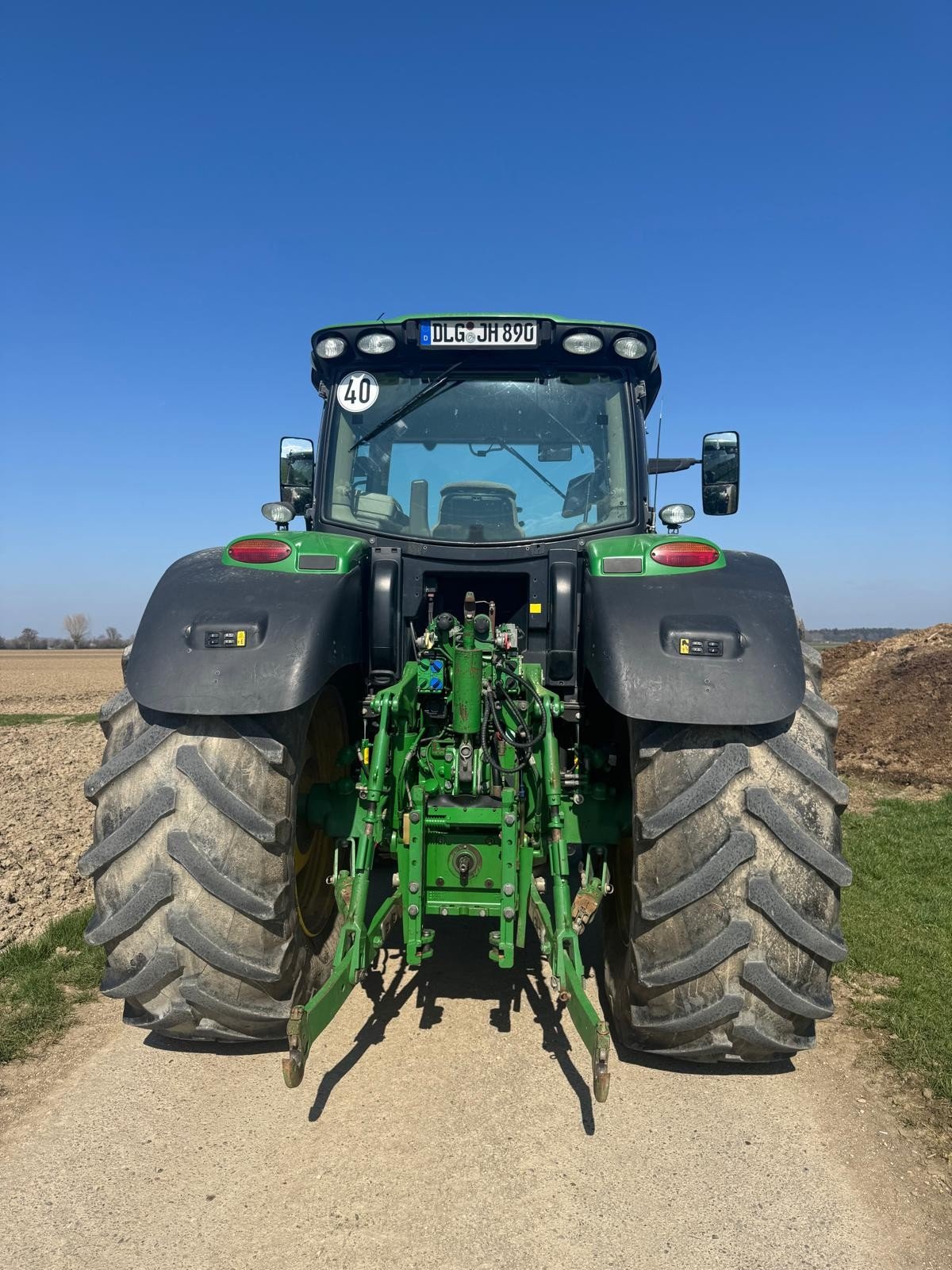 Traktor Türe ait John Deere 6210R, Gebrauchtmaschine içinde Aislingen (resim 3)