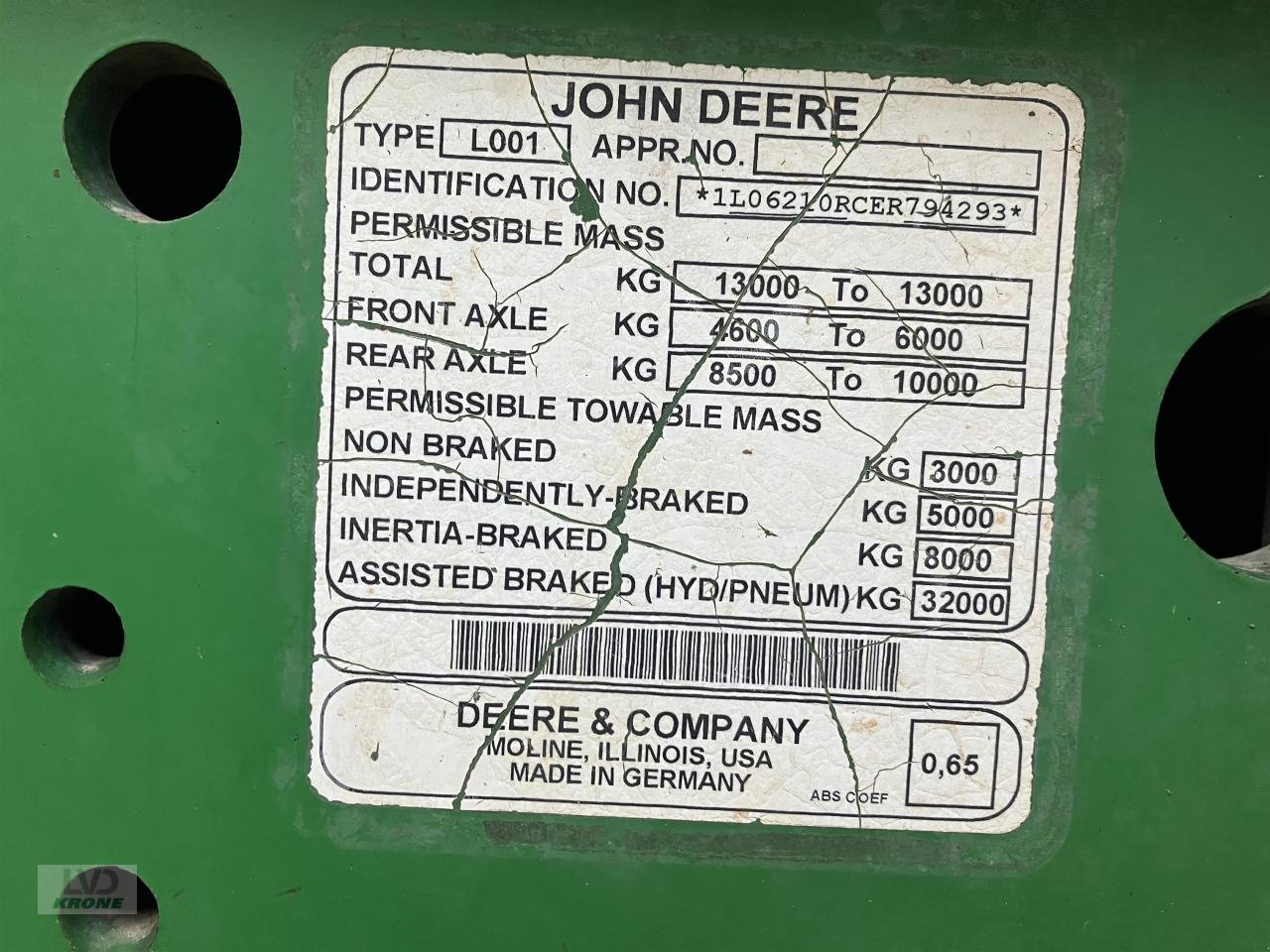 Traktor des Typs John Deere 6210R, Gebrauchtmaschine in Spelle (Bild 4)