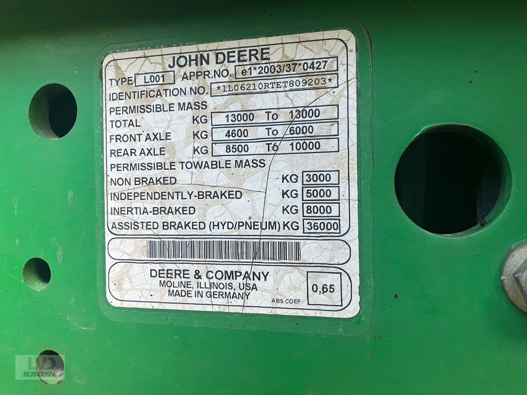 Traktor типа John Deere 6210R, Gebrauchtmaschine в Spelle (Фотография 16)