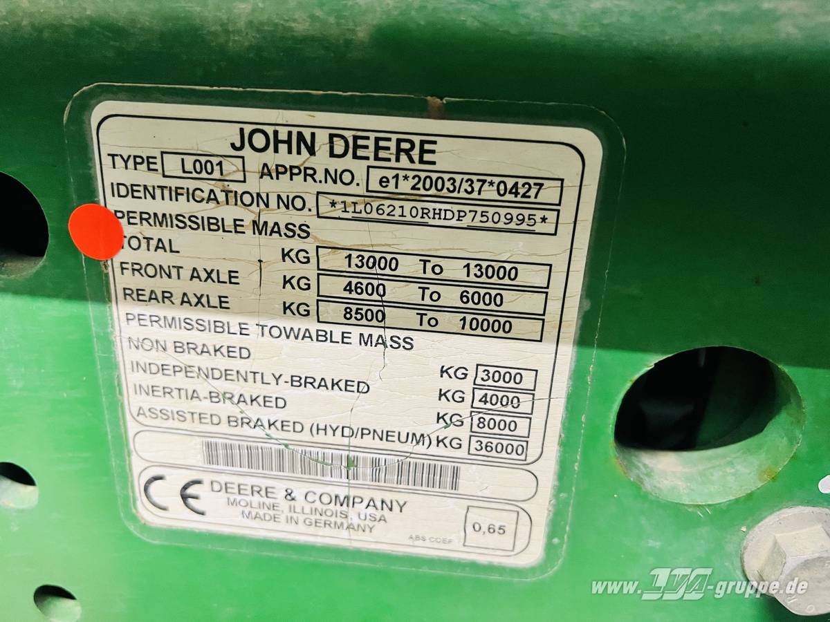 Traktor typu John Deere 6210R, Gebrauchtmaschine v Sülzetal OT Altenweddingen (Obrázek 14)