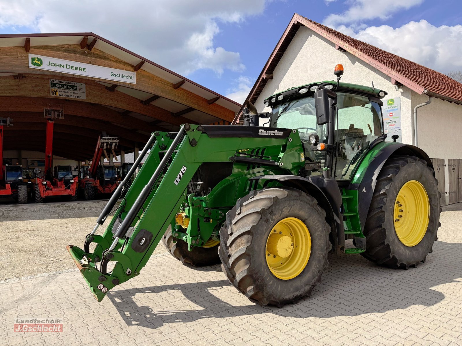 Traktor типа John Deere 6215 R mit Frontlader, Gebrauchtmaschine в Mühldorf (Фотография 3)
