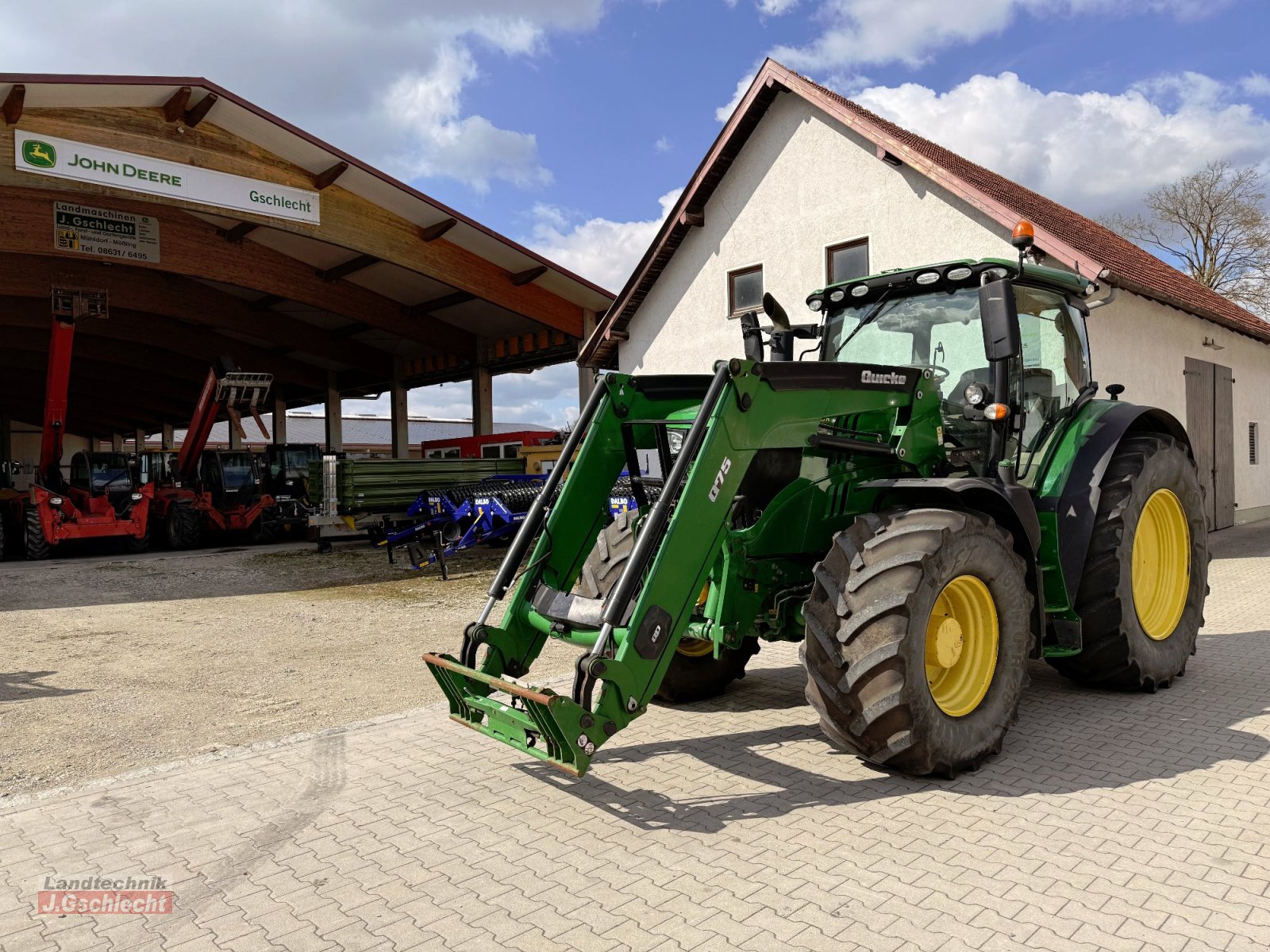 Traktor типа John Deere 6215 R mit Frontlader, Gebrauchtmaschine в Mühldorf (Фотография 4)