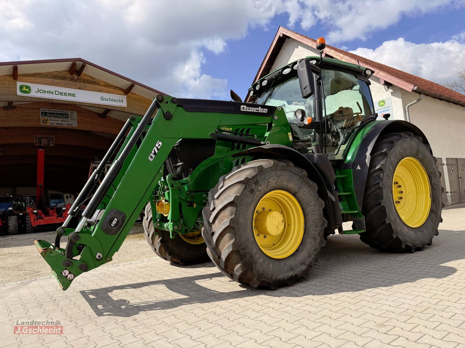 Traktor типа John Deere 6215 R mit Frontlader, Gebrauchtmaschine в Mühldorf (Фотография 5)