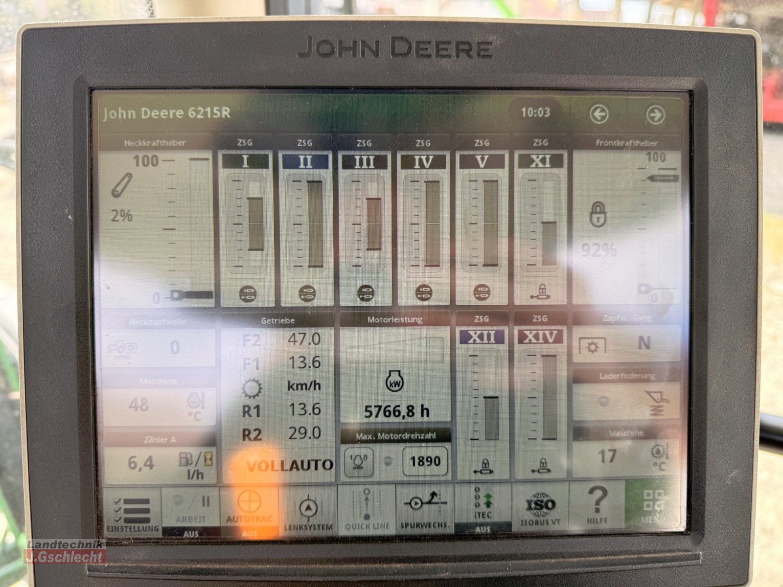 Traktor типа John Deere 6215 R mit Frontlader, Gebrauchtmaschine в Mühldorf (Фотография 28)