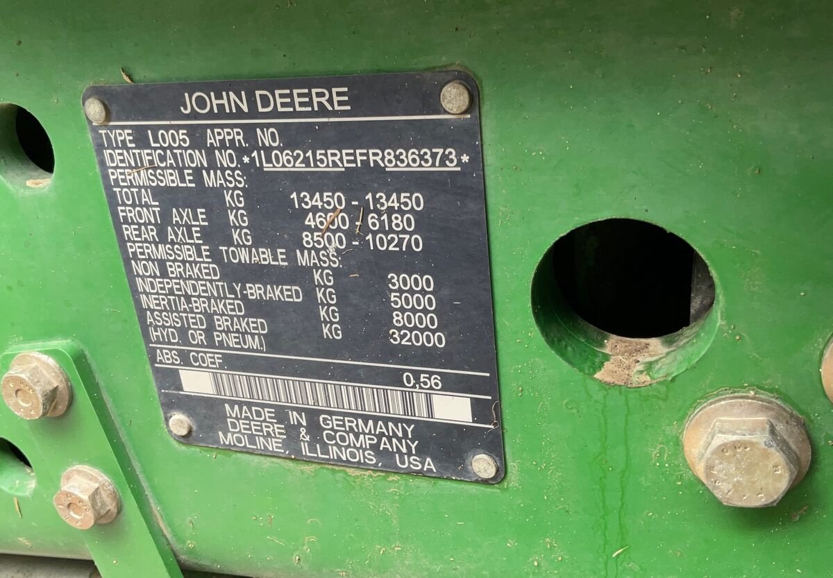 Traktor a típus John Deere 6215 R, Gebrauchtmaschine ekkor: Zwettl (Kép 18)