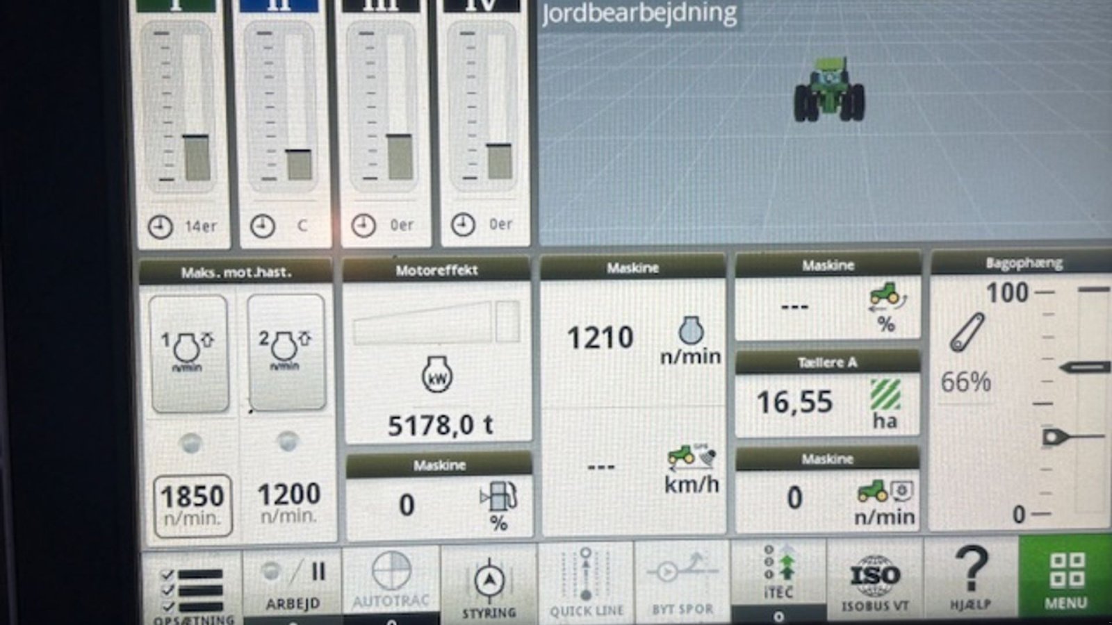Traktor of the type John Deere 6215R AUTOPOWER, GPS KLAR, FRONTLIFT, VALGFRIT TRÆK, Gebrauchtmaschine in Dronninglund (Picture 21)