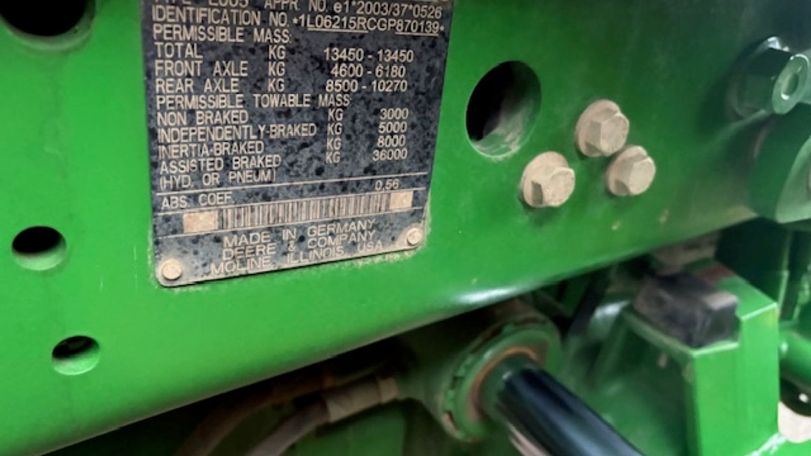 Traktor van het type John Deere 6215R AUTOPOWER, GPS KLAR, FRONTLIFT, VALGFRIT TRÆK, Gebrauchtmaschine in Dronninglund (Foto 8)