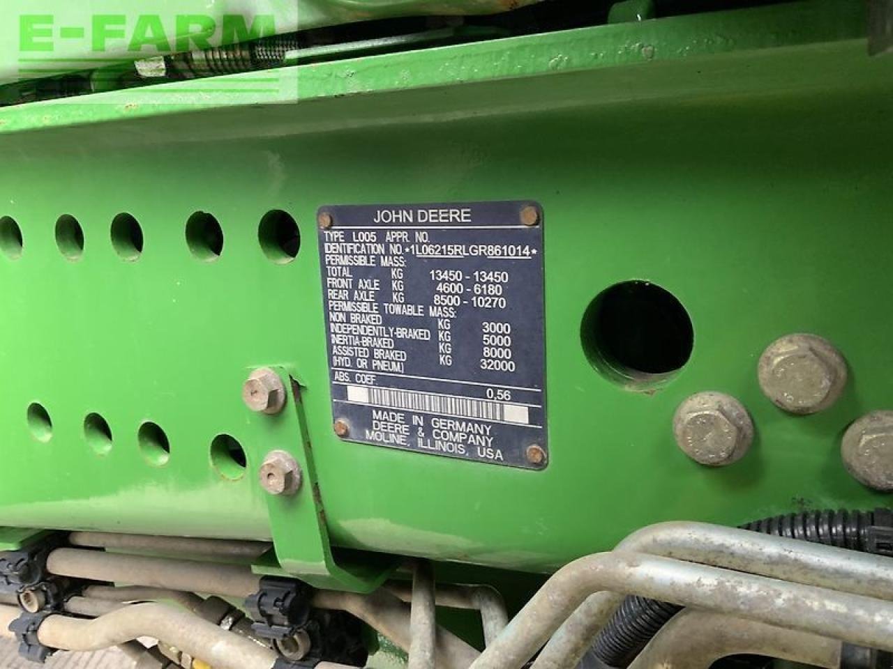 Traktor of the type John Deere 6215r tractor (st23985), Gebrauchtmaschine in SHAFTESBURY (Picture 14)
