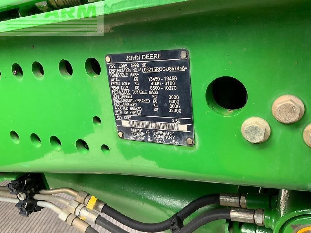 Traktor typu John Deere 6215r tractor (st24428), Gebrauchtmaschine v SHAFTESBURY (Obrázek 15)