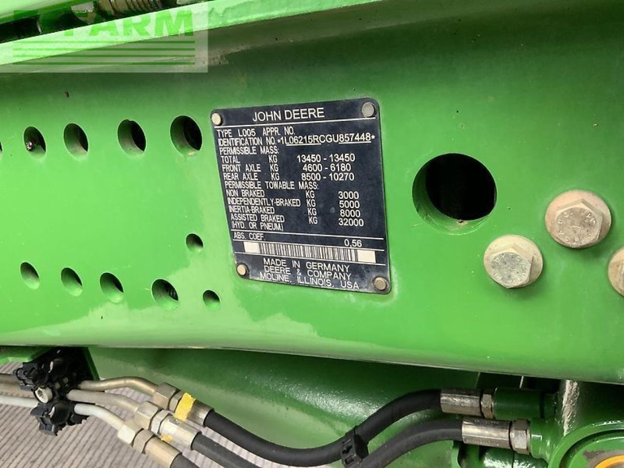Traktor des Typs John Deere 6215r tractor (st24428), Gebrauchtmaschine in SHAFTESBURY (Bild 15)