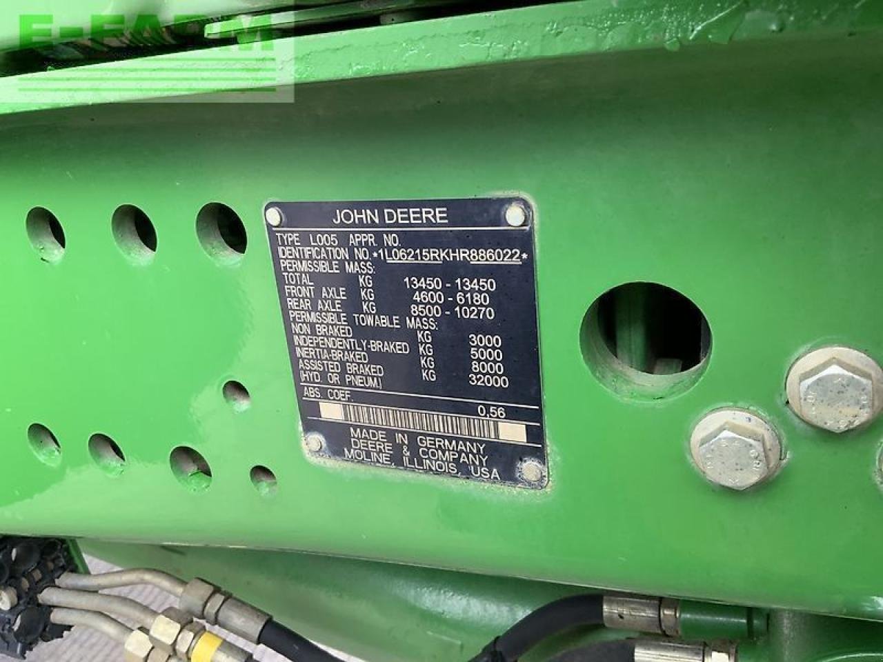 Traktor tipa John Deere 6215r tractor (st24594), Gebrauchtmaschine u SHAFTESBURY (Slika 13)