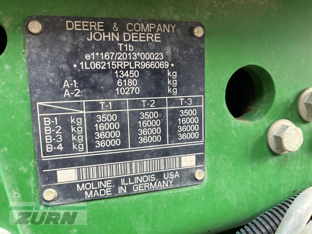 Traktor typu John Deere 6215R, Gebrauchtmaschine v Holzgünz - Schwaighausen (Obrázek 28)