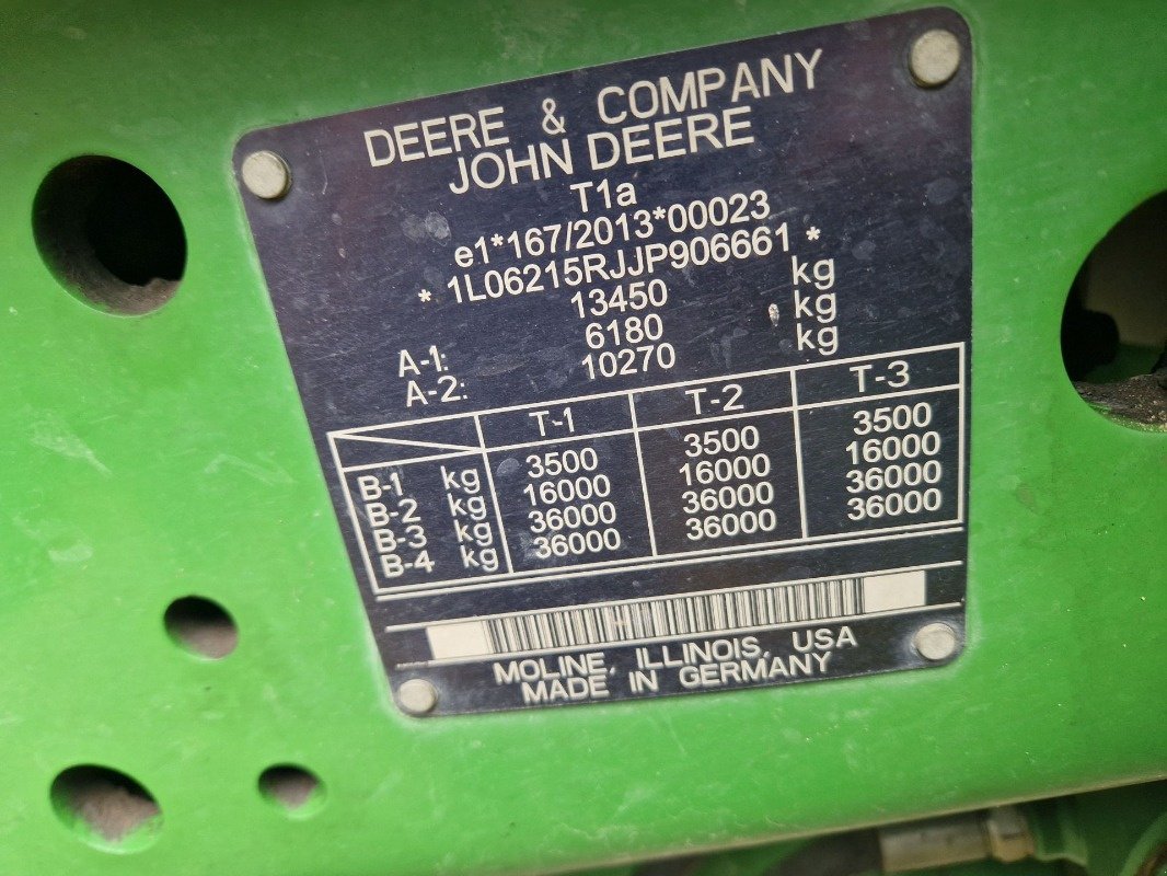 Traktor typu John Deere 6215R, Gebrauchtmaschine v Neubrandenburg (Obrázek 17)