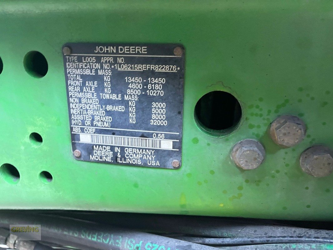 Traktor типа John Deere 6215R, Gebrauchtmaschine в Ahaus (Фотография 18)