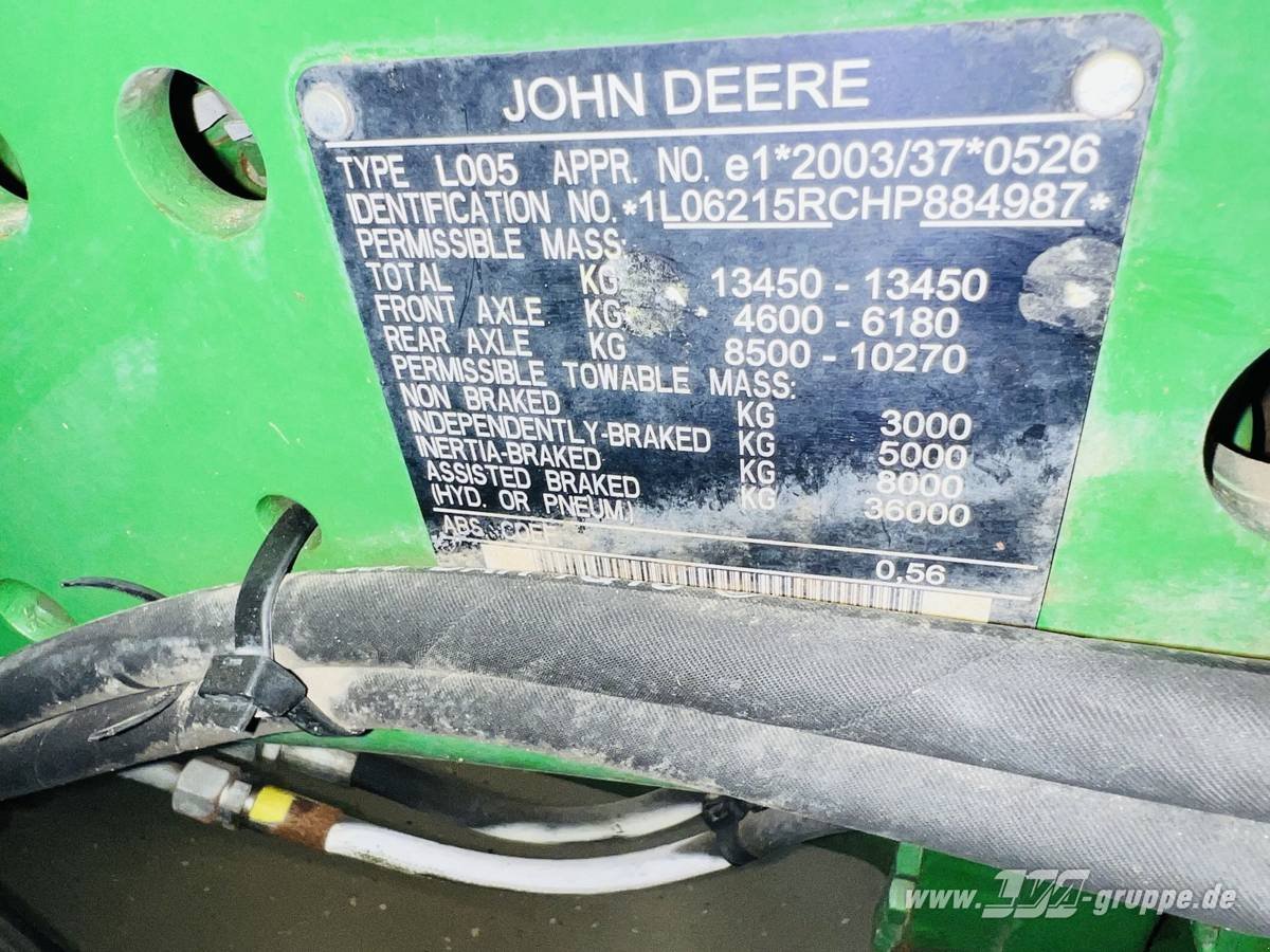 Traktor Türe ait John Deere 6215R, Gebrauchtmaschine içinde Sülzetal OT Altenweddingen (resim 19)