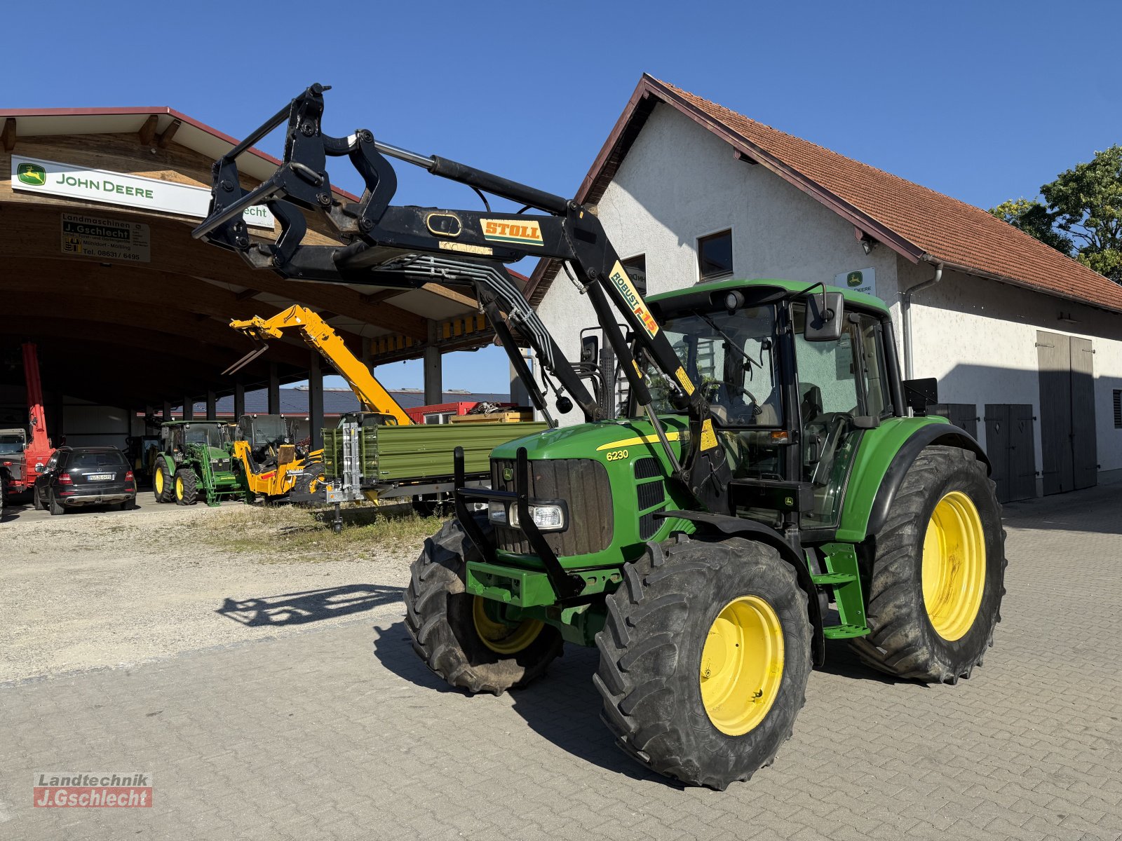 Traktor Türe ait John Deere 6230 mit Frontlader, Gebrauchtmaschine içinde Mühldorf (resim 1)