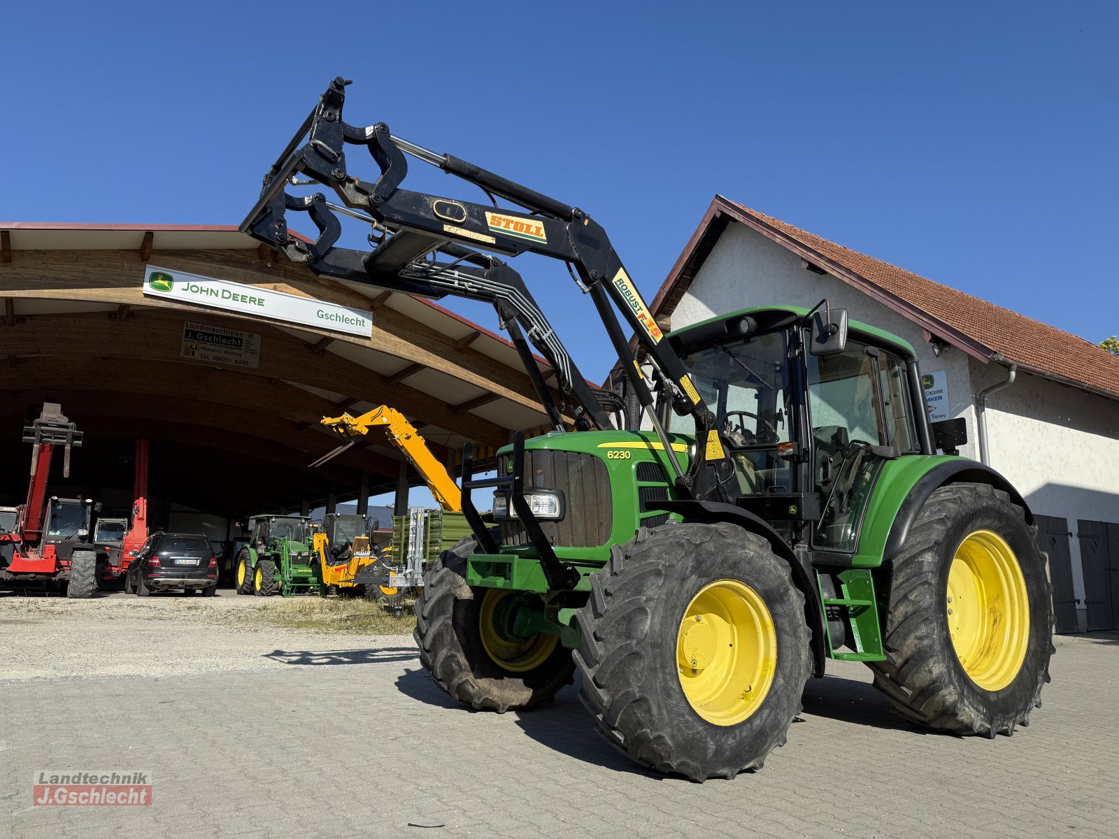 Traktor Türe ait John Deere 6230 mit Frontlader, Gebrauchtmaschine içinde Mühldorf (resim 13)