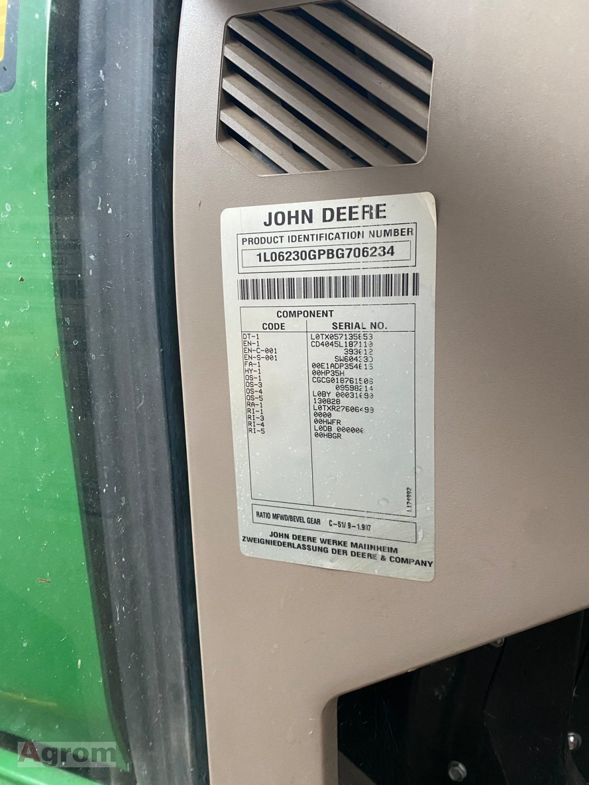 Traktor del tipo John Deere 6230 Standard, Gebrauchtmaschine In Harthausen (Immagine 9)