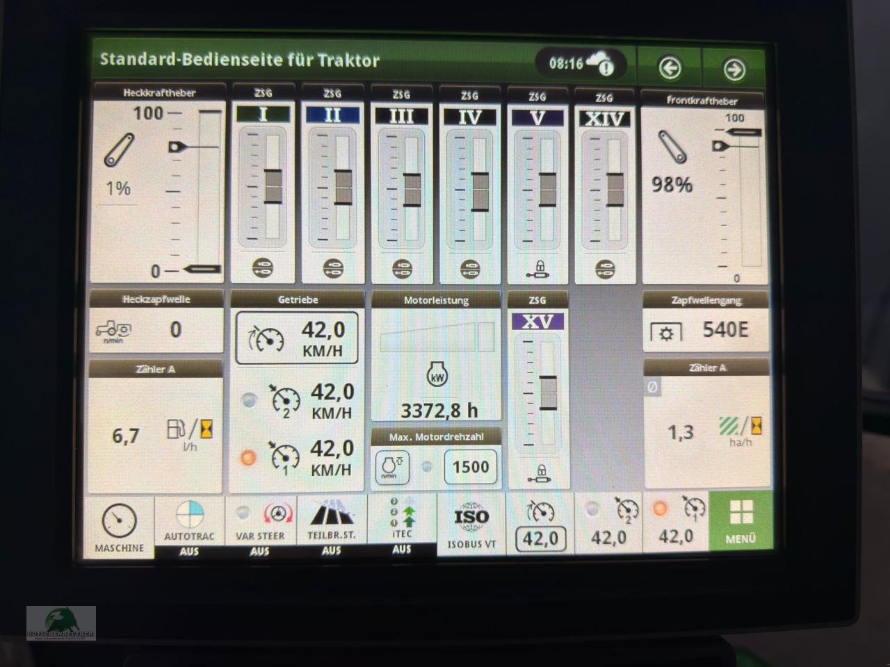 Traktor typu John Deere 6250R - Command PRO, Gebrauchtmaschine v Hofheim (Obrázok 14)