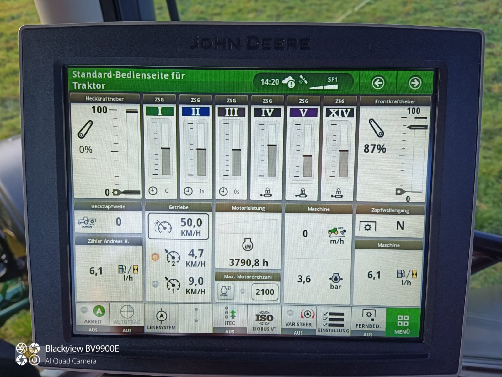 Traktor van het type John Deere 6250R Pro AutoTrac, Gebrauchtmaschine in Willanzheim (Foto 17)