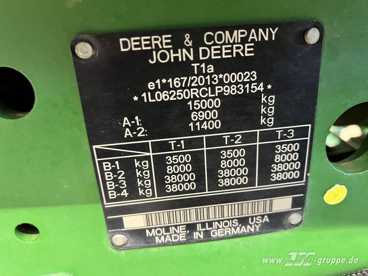 Traktor van het type John Deere 6250R ULTIMATE CommandPro, Gebrauchtmaschine in Sülzetal OT Altenweddingen (Foto 26)