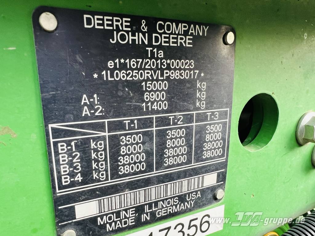 Traktor del tipo John Deere 6250R ULTIMATE CommandPro, Gebrauchtmaschine en Sülzetal OT Altenweddingen (Imagen 17)