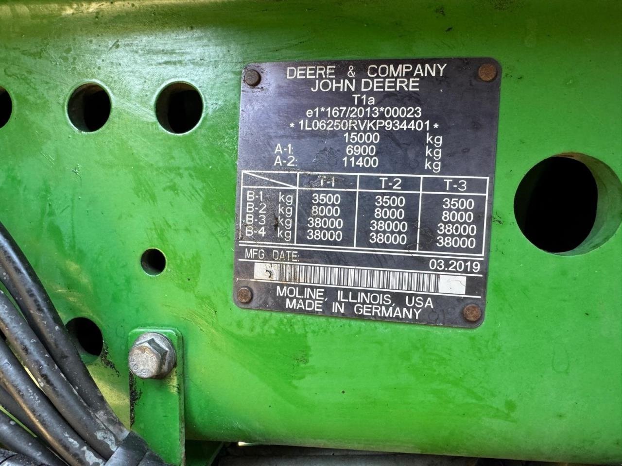 Traktor typu John Deere 6250R, Gebrauchtmaschine v Redsted M (Obrázek 14)