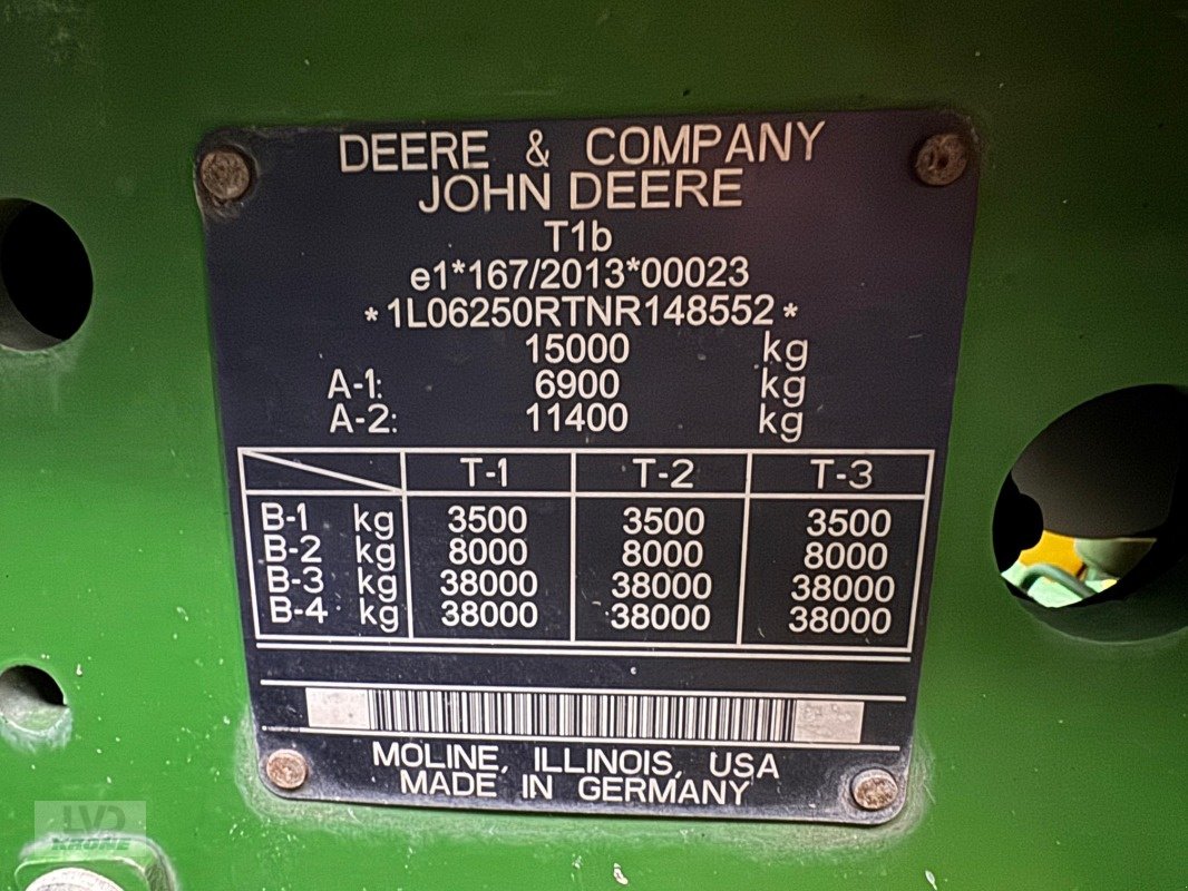Traktor typu John Deere 6250R, Gebrauchtmaschine w Barsinghausen OT Groß Munzel (Zdjęcie 13)