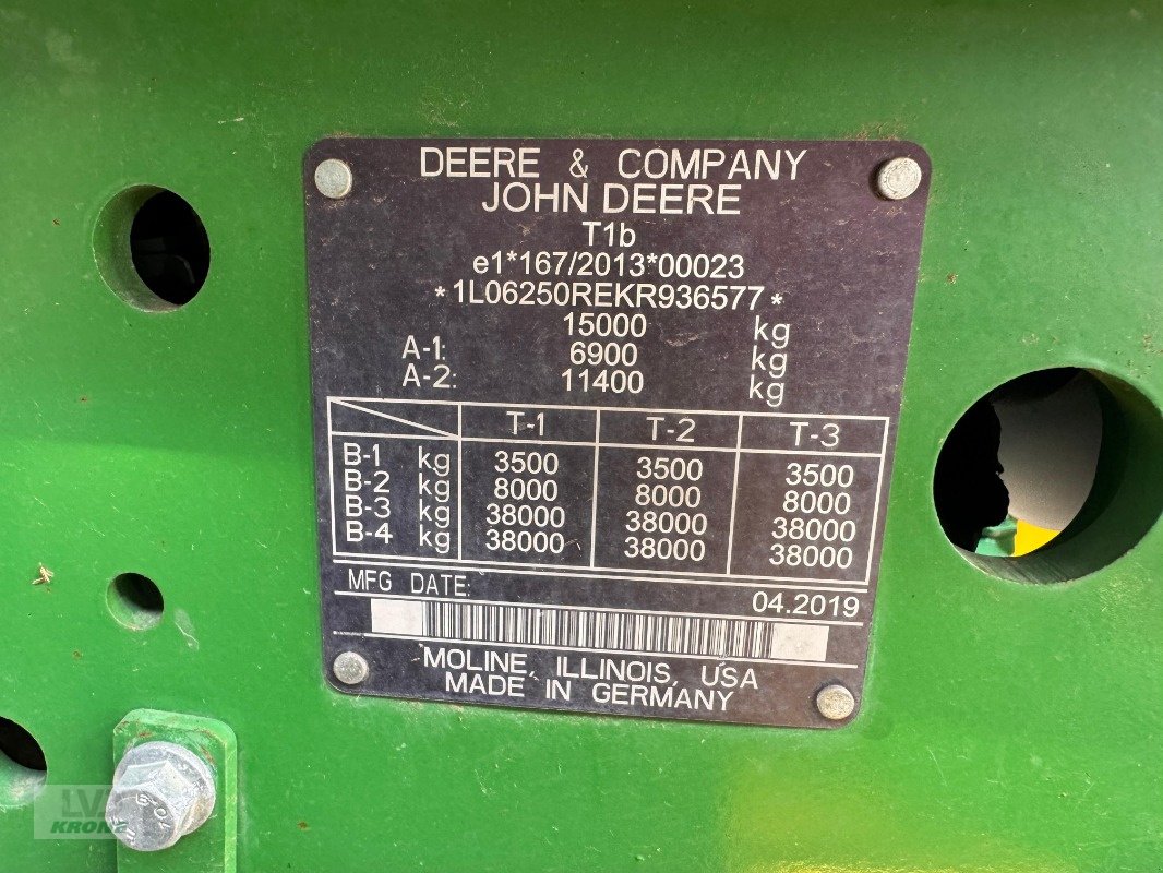 Traktor от тип John Deere 6250R, Gebrauchtmaschine в Barsinghausen OT Groß Munzel (Снимка 11)