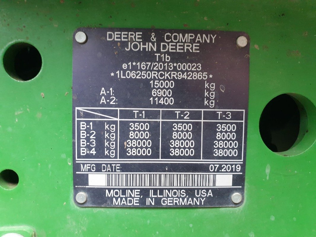 Traktor del tipo John Deere 6250R, Gebrauchtmaschine en Sittensen (Imagen 13)