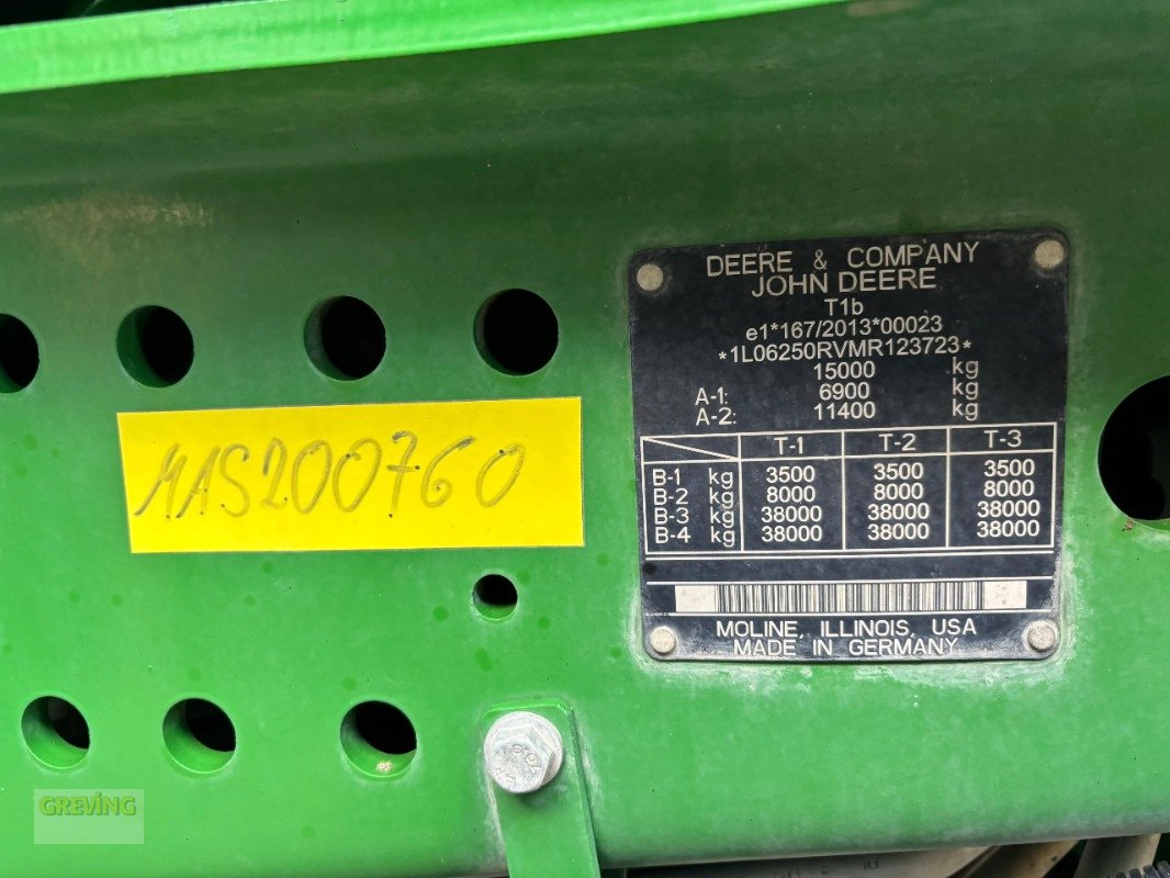 Traktor des Typs John Deere 6250R, Gebrauchtmaschine in Ahaus (Bild 15)