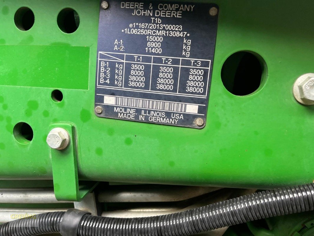 Traktor Türe ait John Deere 6250R, Gebrauchtmaschine içinde Ahaus (resim 15)