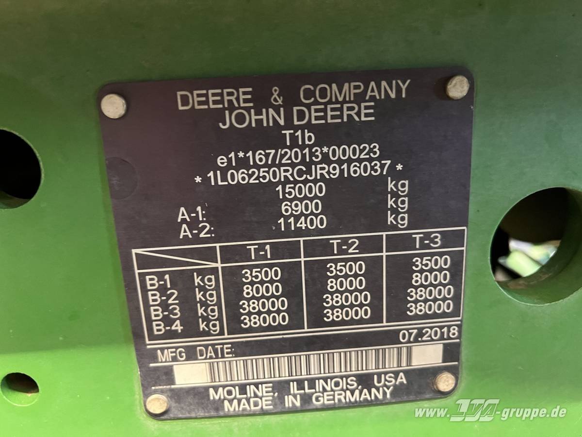 Traktor typu John Deere 6250R, Gebrauchtmaschine v Sülzetal OT Altenweddingen (Obrázok 24)