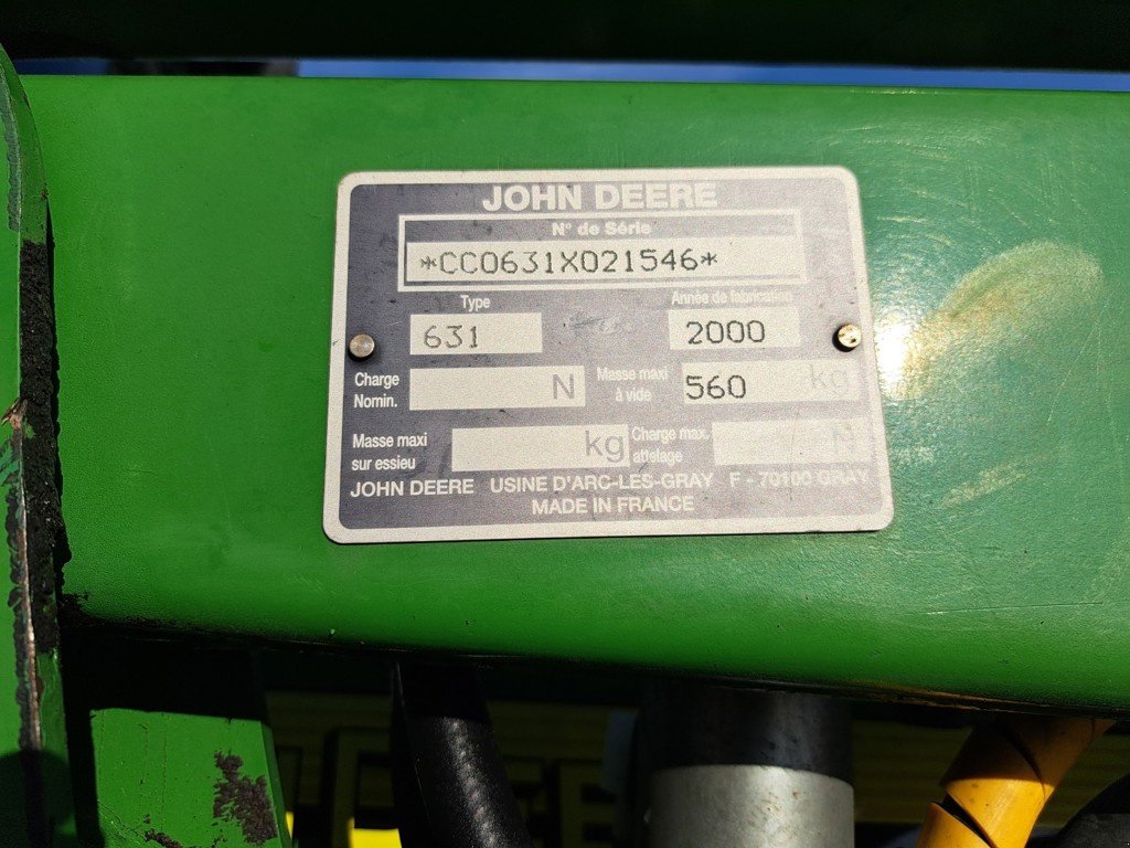 Traktor tip John Deere 631, Gebrauchtmaschine in Oetwil am See (Poză 3)
