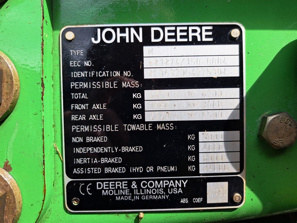 Traktor typu John Deere 6320, Gebrauchtmaschine v Oetwil am See (Obrázek 6)