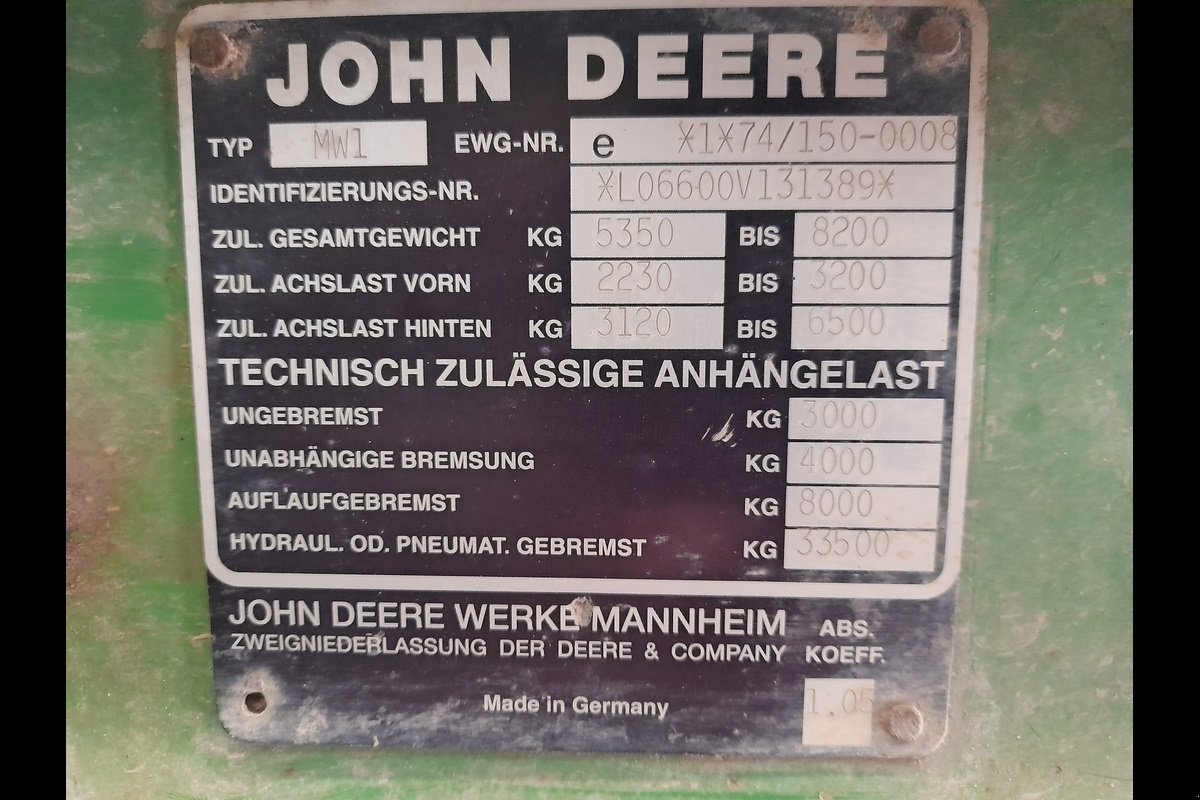 Traktor типа John Deere 6600, Gebrauchtmaschine в Viborg (Фотография 4)