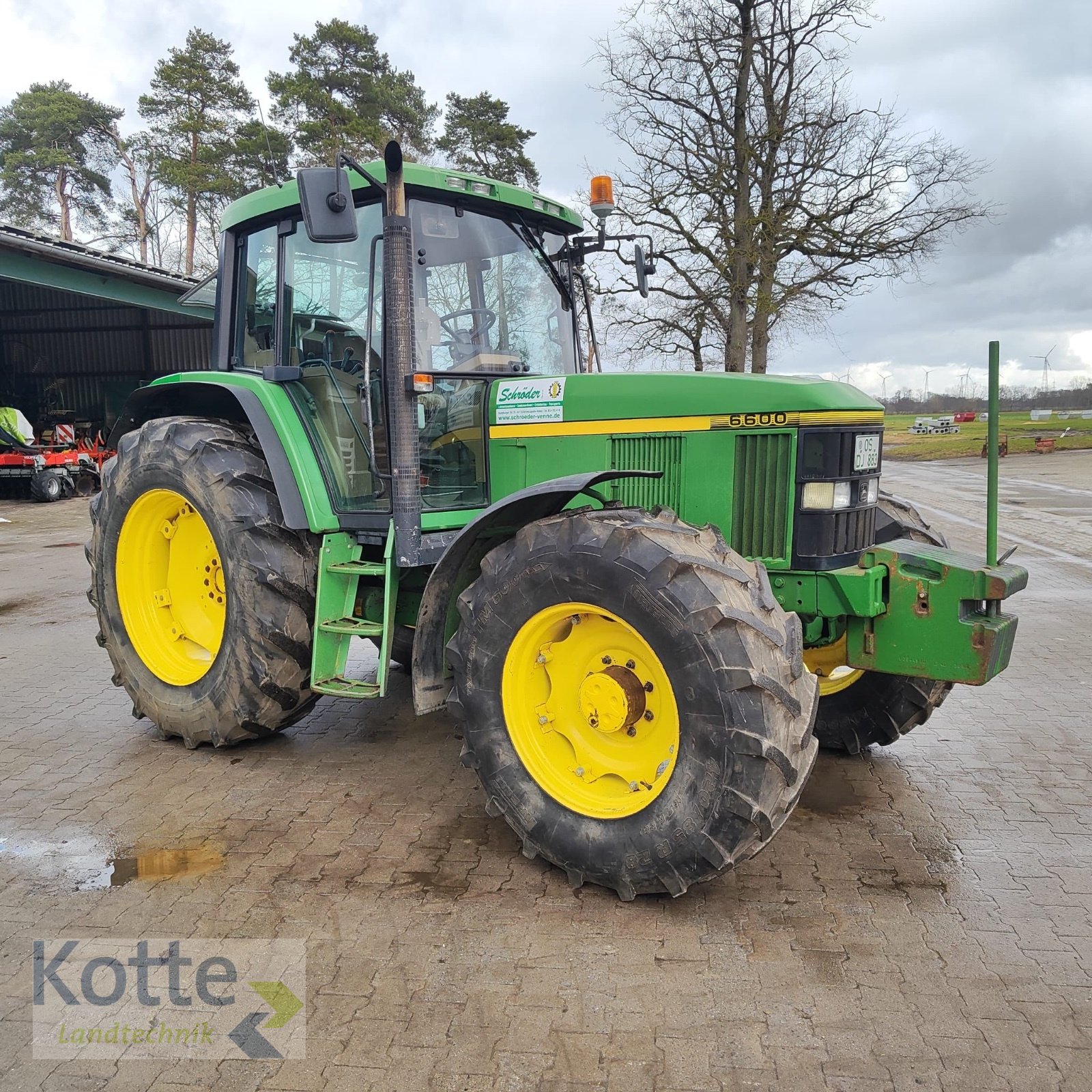 Traktor van het type John Deere 6600, Gebrauchtmaschine in Rieste (Foto 1)